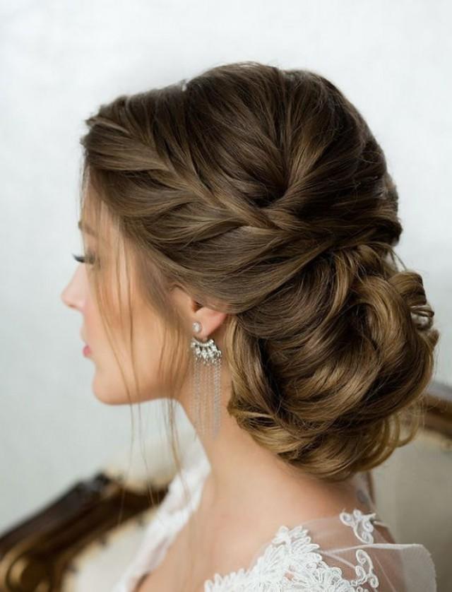 side bun for wedding