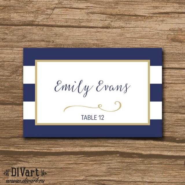 Nautical Place Cards Escort Cards Food Labels PRINTABLE File 