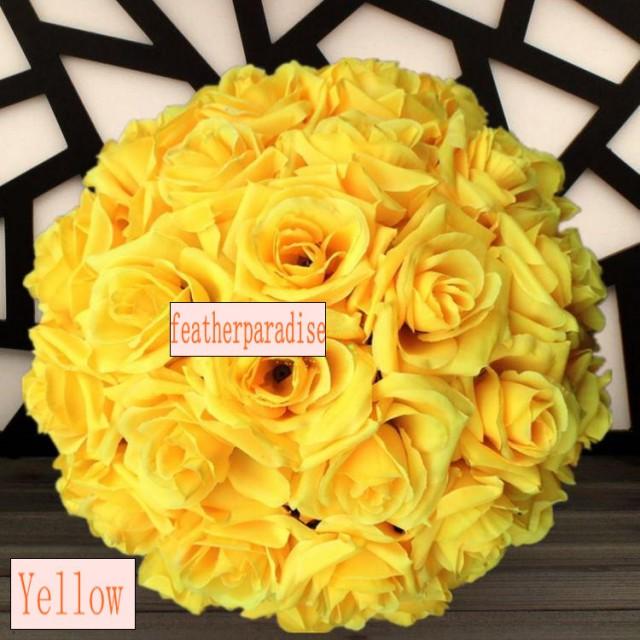 Rose Flower Ball Wedding Decoratin Ball Silk Kissing Ball Flowers