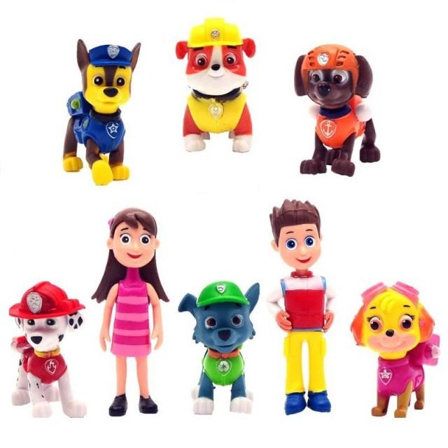 paw patrol figures cake toppers