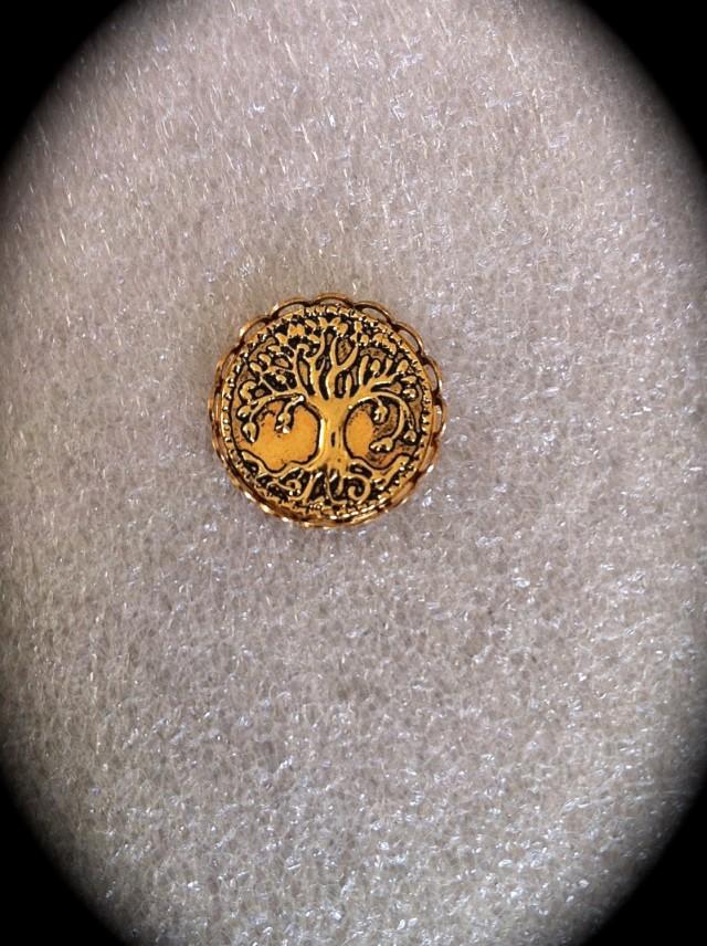 Tree Of Life Lapel Pin, Mens Gold Tie Tack, Celtic Jewelry Unisex