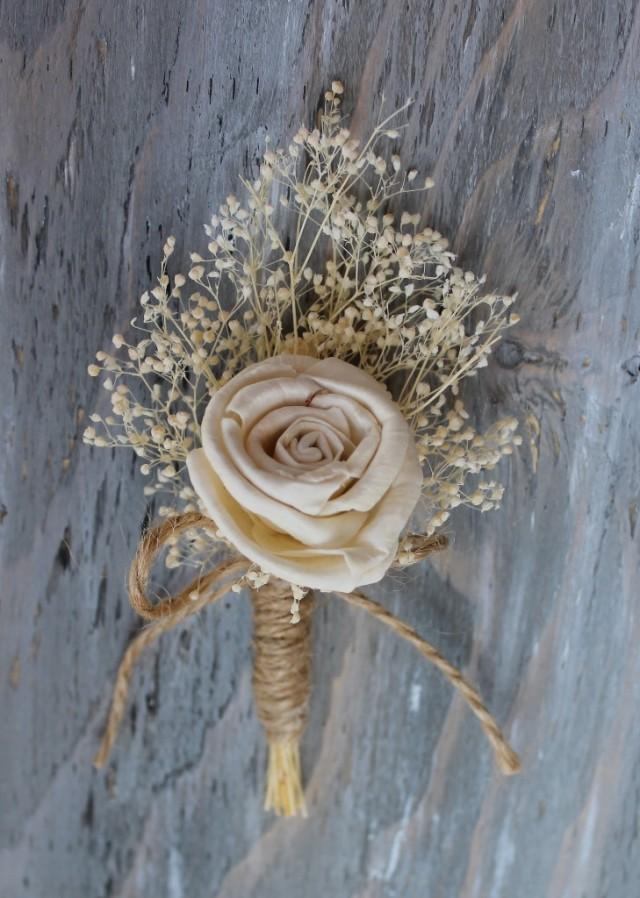 Rustic Boutonniere Groom Boutonniere Groomsman Boutonniere Dried