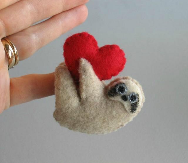 sloth valentine stuffed animal