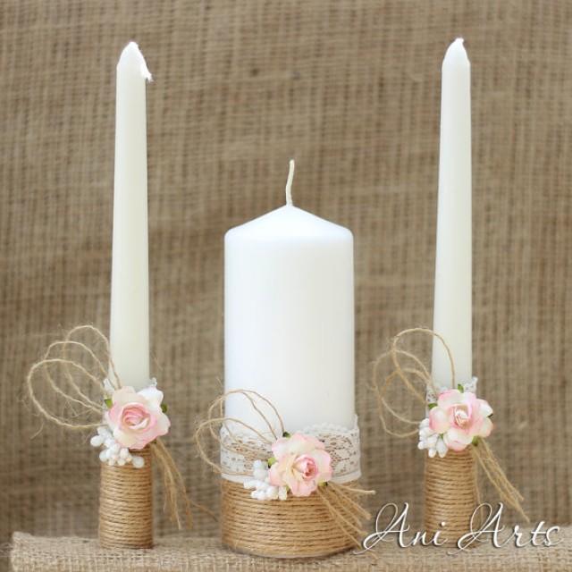 Wedding Unity Candle Set Rustic Wedding Unity Candles Bride And Groom