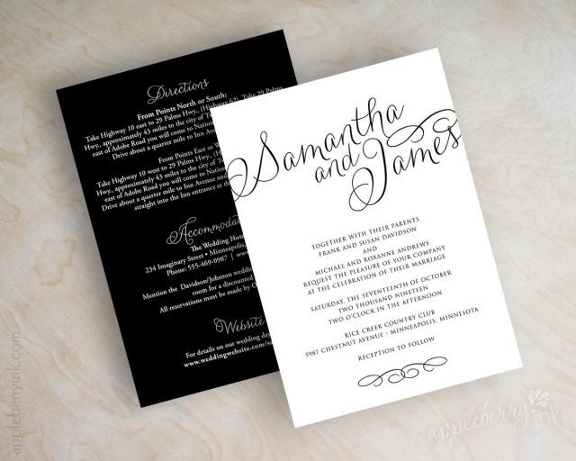 Elegant Wedding Invitation 