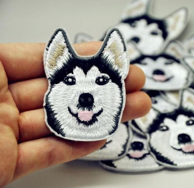 Iron on Husky Dog Alaska Patch