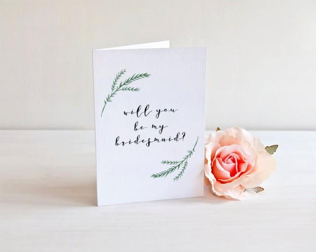 Will You Be My Bridesmaid Card Bridesmaid Invitation Wedding Party