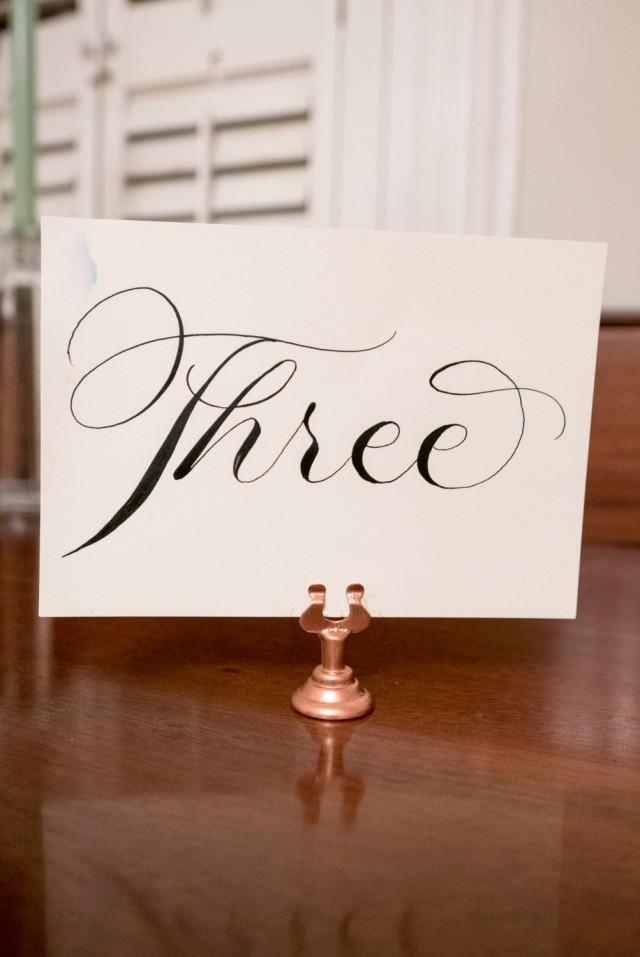 rose gold place card holders