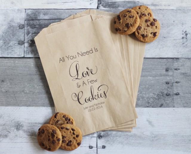 Wedding Cookie Bags, All You Need Is Love And Cookies, Cookie Wedding