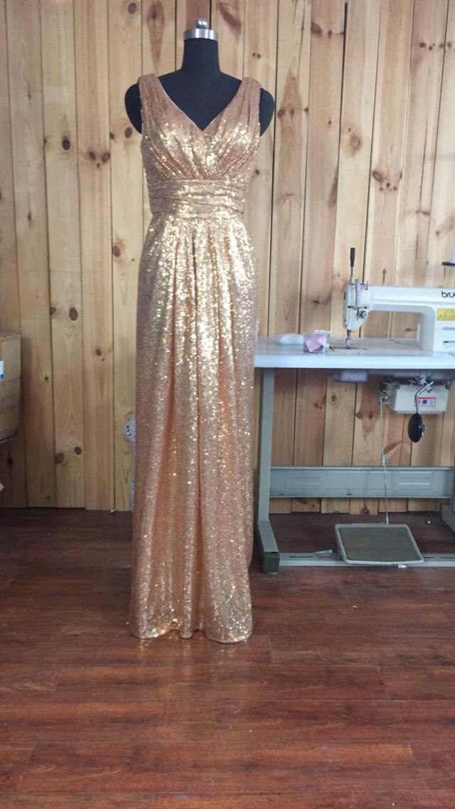 Sequin Bridesmaid Dress Royal Blue/ Gold Long Sequins Prom Dresses 2017