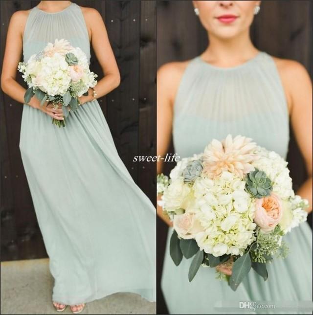 Bridesmaid Elegant Sage Green Chiffon 2654596 Weddbook