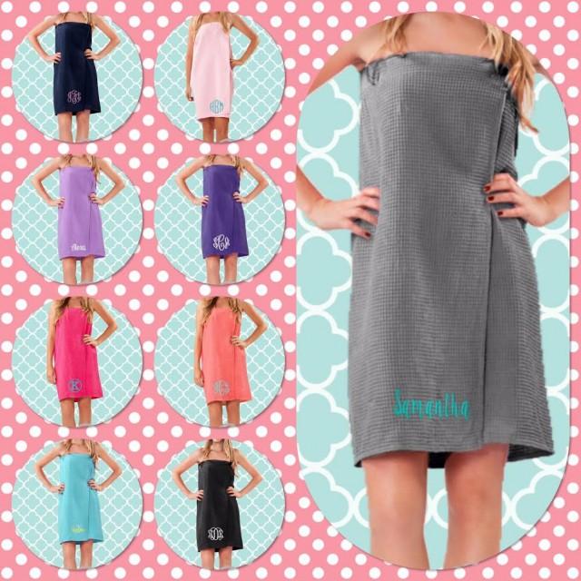 personalised towel robe