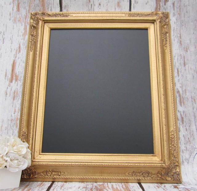 GOLD FRAMED CHALKBOARD Kitchen Memo Board Home Decor Framed