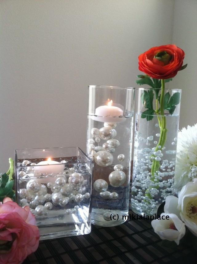 Transparent Water Gel Beads Used To Float Pearls For Centerpieces