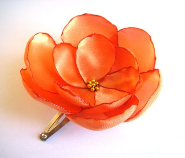 Zubehör Orange Rose Love Flower Snap Clip 2655684 Weddbook