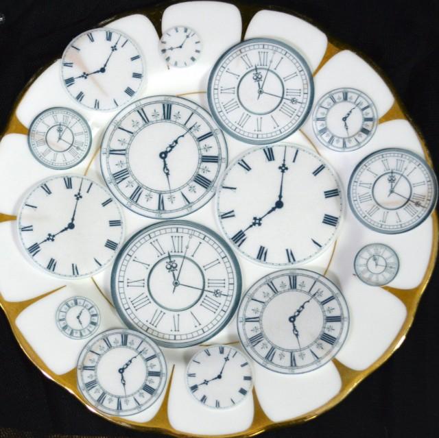 Edible Clock Faces Wafer Rice Paper Wedding Cake Decorations