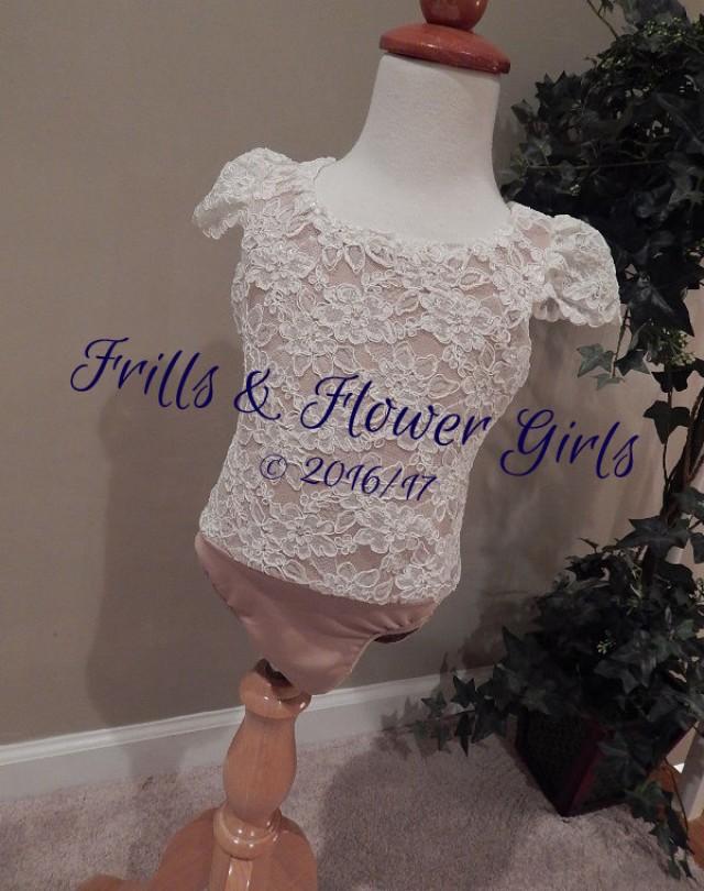 girls ivory leotard