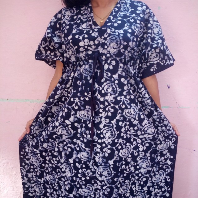 cotton kaftan maxi dress