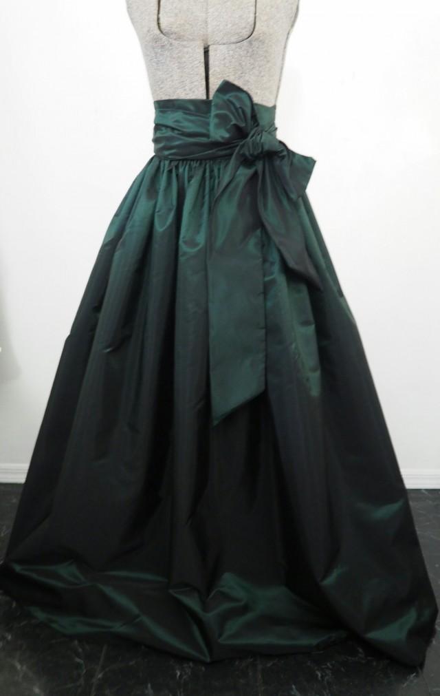 Floor Length Taffeta Ball Gown Skirt With Removable Sash 2658542 Weddbook 8435