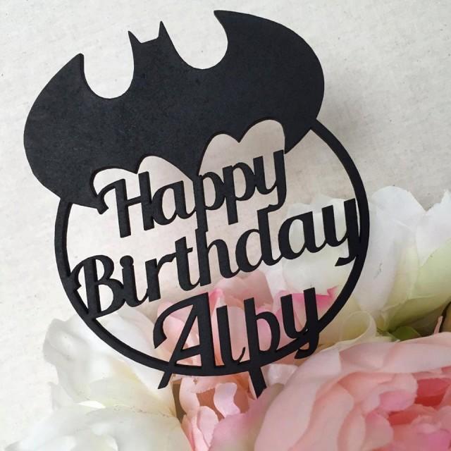 Batman Cake Topper Personalised Birthday Cake Topper Cake