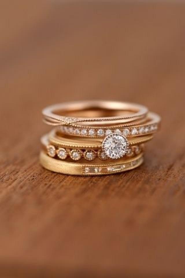 10 Stacked Wedding Rings Worth Obsessing Over 2661373 Weddbook