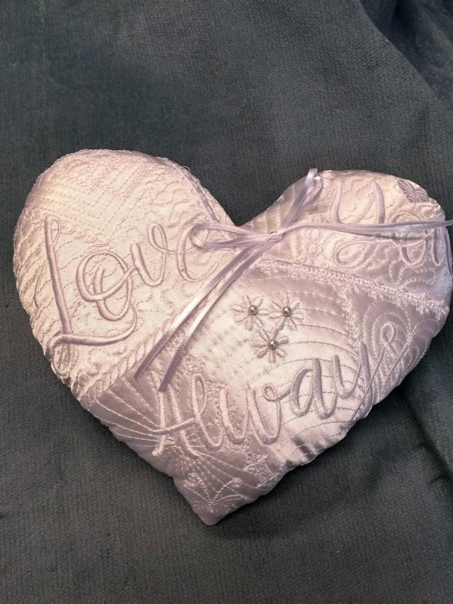 Small Satin Embroidered Wedding Ring Pillow 2661484 Weddbook