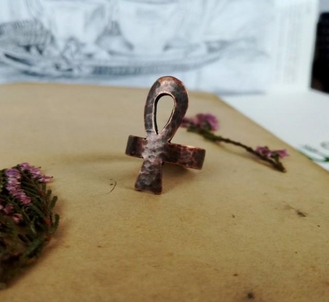 large ankh ring