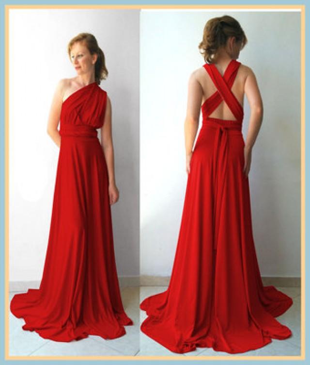 red infinity dress