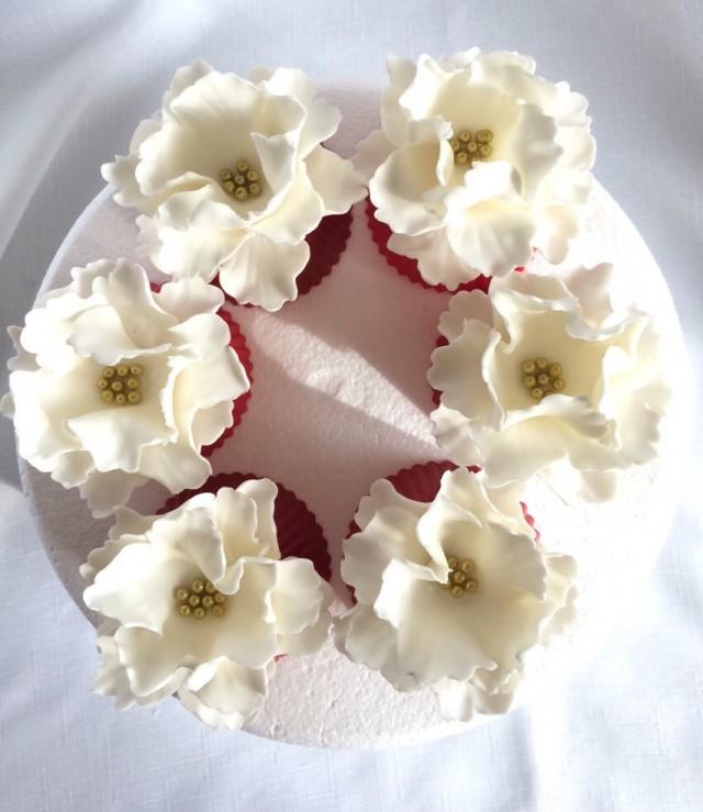Peony /& Rose Cake Topper//Decoration