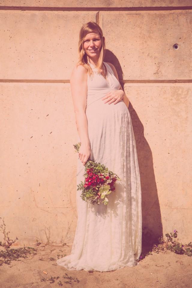 Maternity Wedding Dress, Long Maternity Lace Wedding Dress, Bohemian
