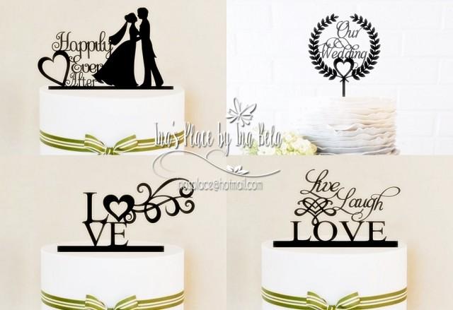 Cake Toppers Party Decor Wedding Cake Topper Silhouette Cameo Files Svg Cut File Silhouette Cameo File Handmade Wedding Decor Party Supply 2666797 Weddbook