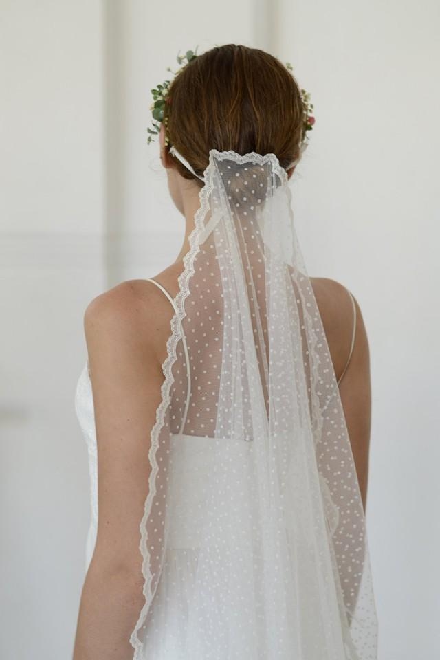 Dotted Tulle Veil, Polka Dot Veil With 