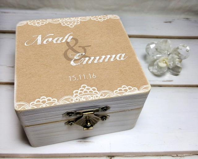 Personalized Engagement Ring Box Personalized Wedding Ring Box Personalized Engagement Ring