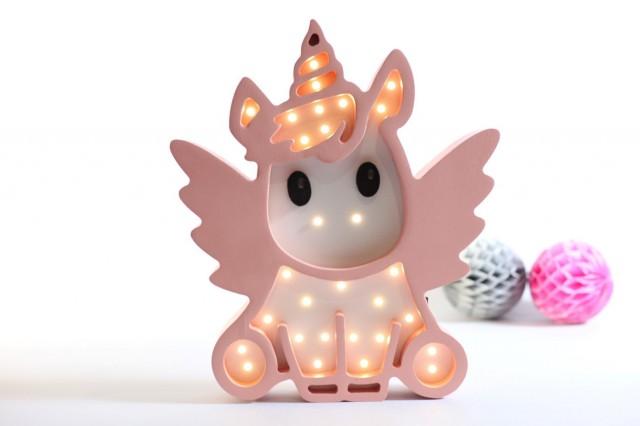 Unicorn Night Light Marquee Wooden Night Light Nursery Wooden