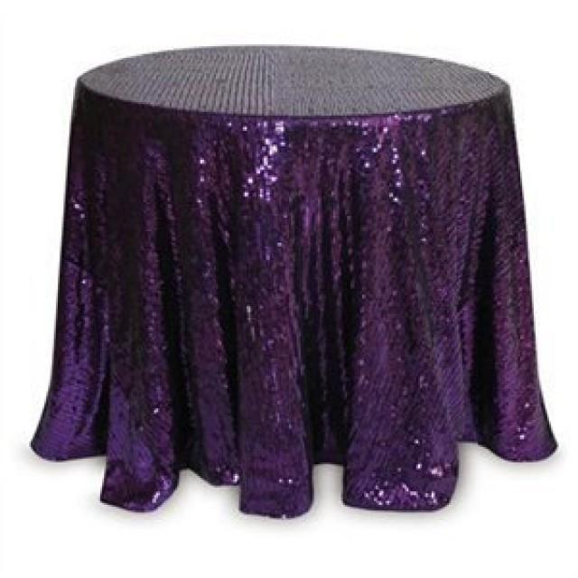 Sale Purple Sequin Tablecloth Table Runner Or Table Overlay