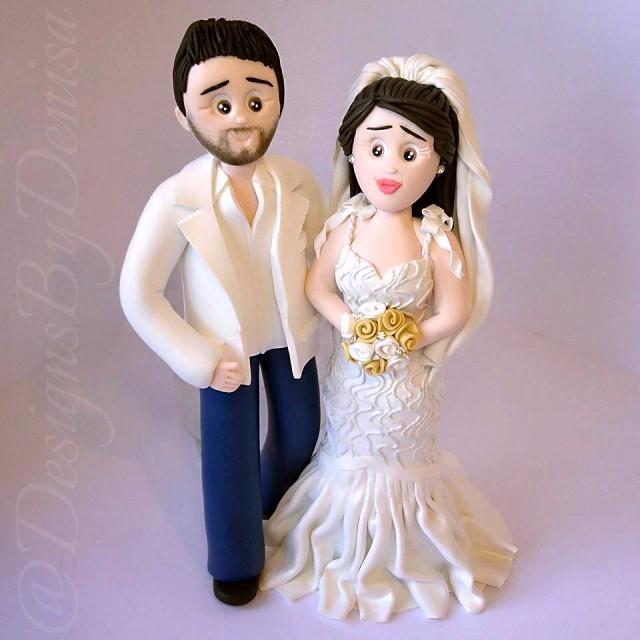 Personalized Wedding Cake Topper Figurines Bespoke Wedding Figurines