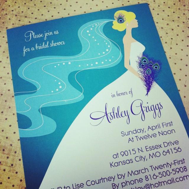 Peacock Bridal Shower Bachelorette Party Invitation 2668207