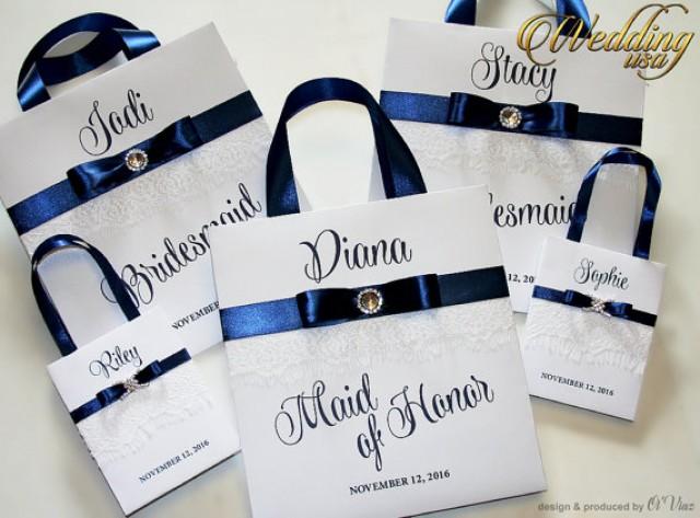 navy gift bags