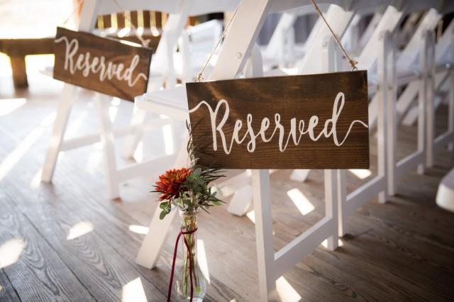 Reserved Wedding Sign Wedding Decor Wedding Ceremony Decor