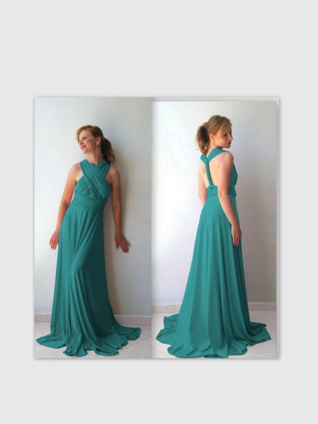 dark teal color dress