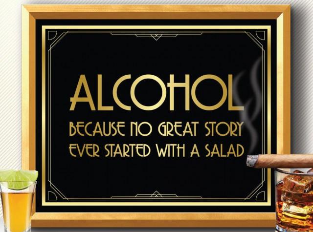 Art Deco Sign Great Gatsby Great Gatsby Decorations Great Gatsby