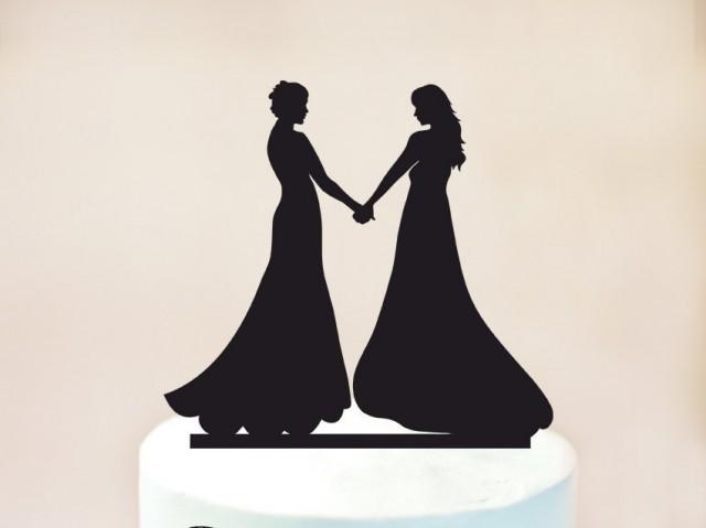 Lesbian Wedding Cake Topperlesbian Cake Toppersame Sex Cake Toppermrs And Mrs Wedding Cake 3419