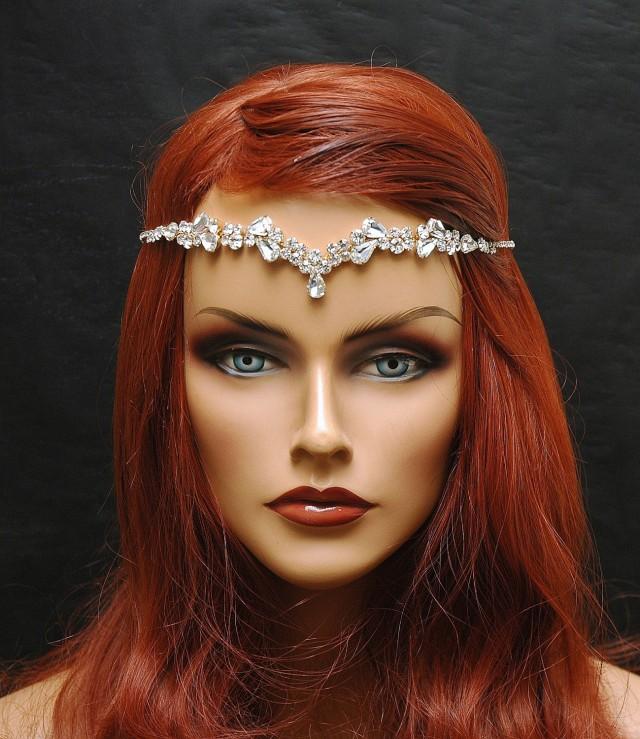 Free Shipping Hair Jewelry Gold Hair Chain Wedding Headpiece