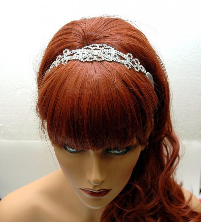 Art Deco Wedding Headband, Hair Jewelry Bridal Headband, FREE SHIPPING
