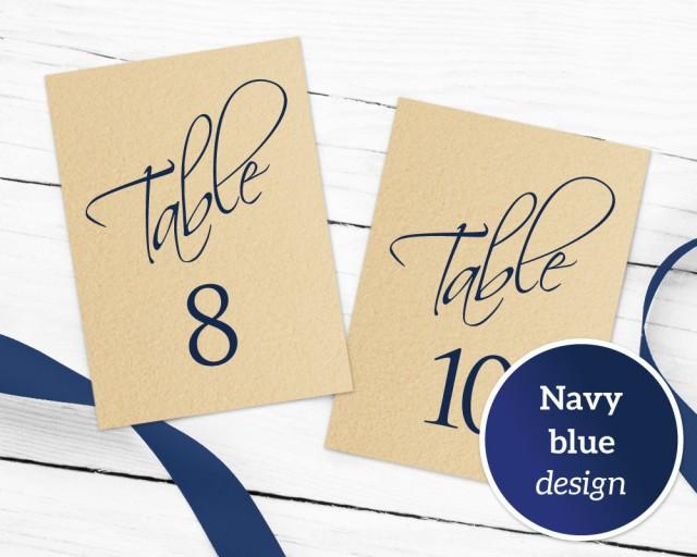 Table Numbers Printable 1-40 Template In TWO Sizes ...