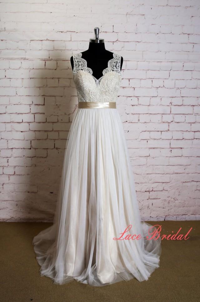 classic ivory wedding dress