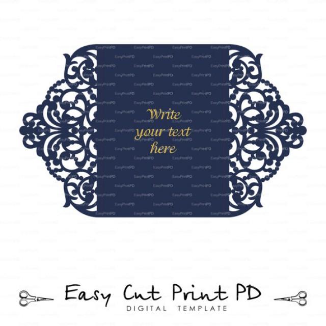 Wedding Invitation Stationery Pattern Card Templates SVGfiles Lace