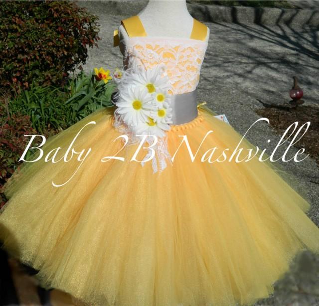 daisy flower girl dress