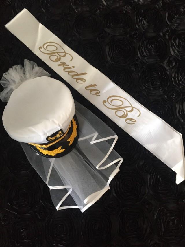 Nautical Bride Bachelorette Party Captain Hat Last Sail Before The Veil