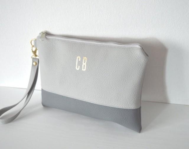 monogrammed wristlet purses